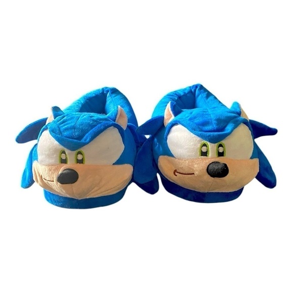 NWOT-SONIC THE HEDGEHOG SLIPPERS - Picture 1 of 4